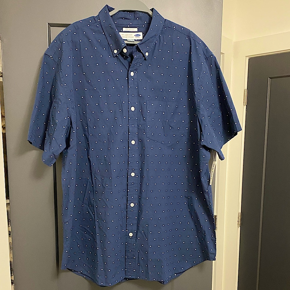 NWT Old Navy short sleeve slim fit button down